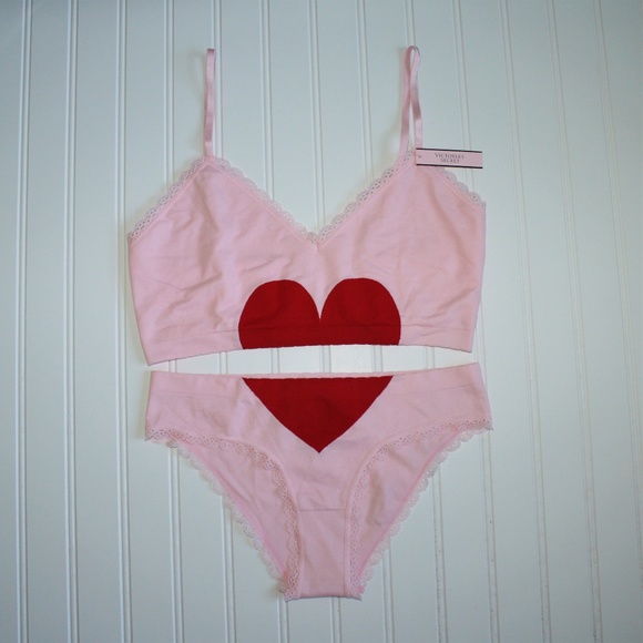 Victoria's Secret Other - NEW Victoria's Secret Heart Bralette and Panty Set